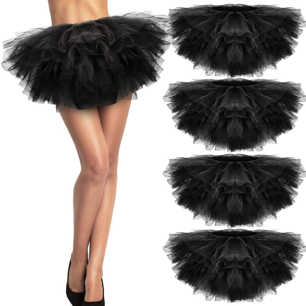 9037 4 Pieces 5 Layered Tulle Tutu Skirt Tutu Skirt Adult Sized Tutu